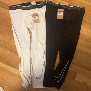 Nike Pro Men's Leggings in Black and White